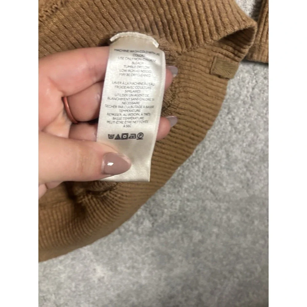 Free‎ People We The Free Cognac Long SLeeve Tunic oversized sweater Xs Mock Neck